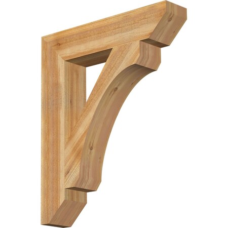 Ekena Millwork Legacy Slat Rough Sawn Bracket, Western Red Cedar, 6"W x 30"D x 36"H BKT06X30X36LEC06RWR